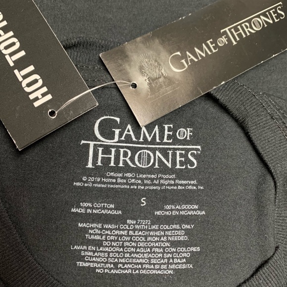 HOT TOPIC GAME OF THRONES Targaryen Dragon TEE! - Picture 4 of 4